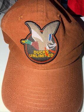 Ducks Unlimited Men's Brown Cotton Duck Patch Cap
